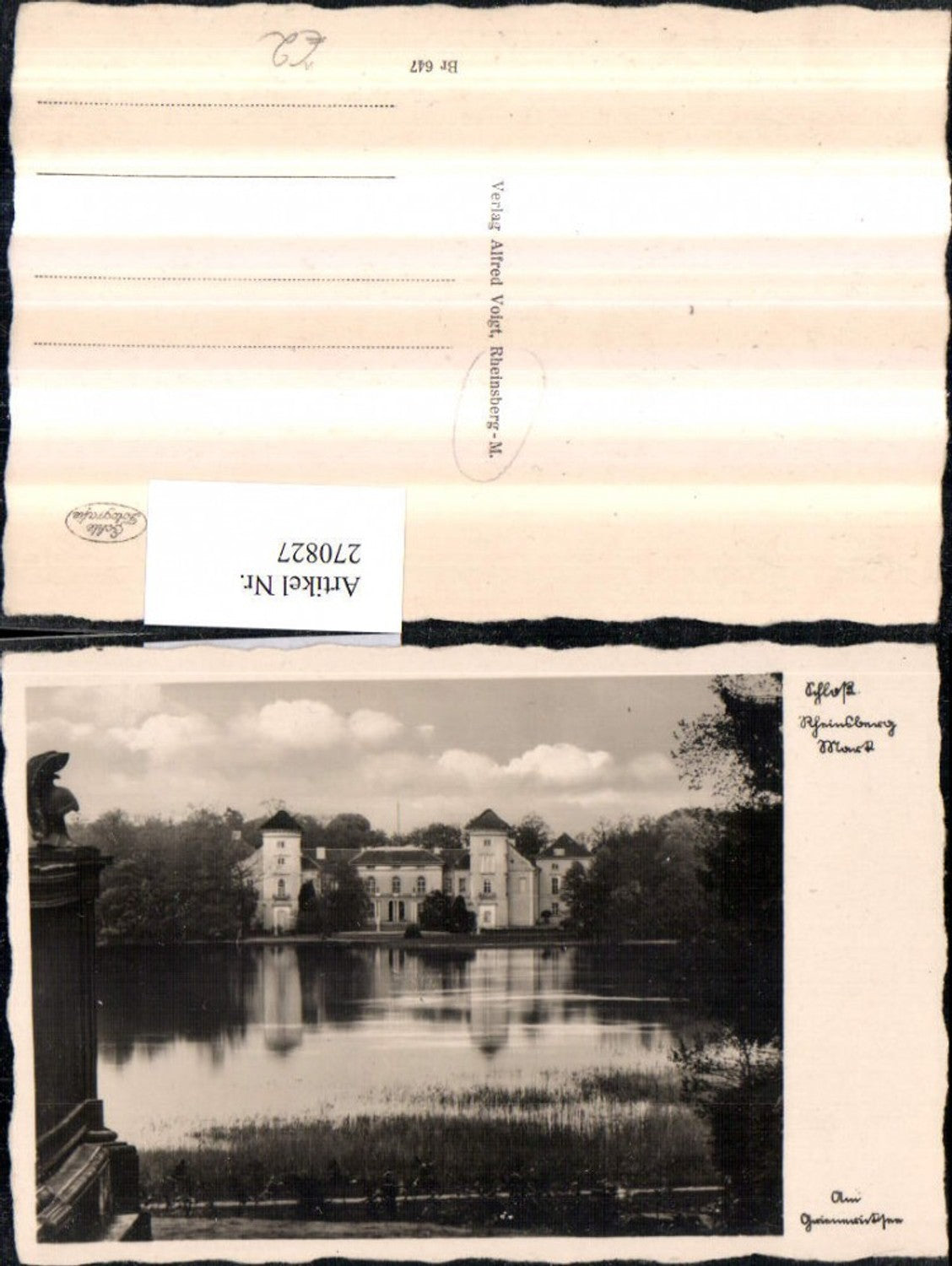 270827,Schloss Rheinsberg in d. Mark