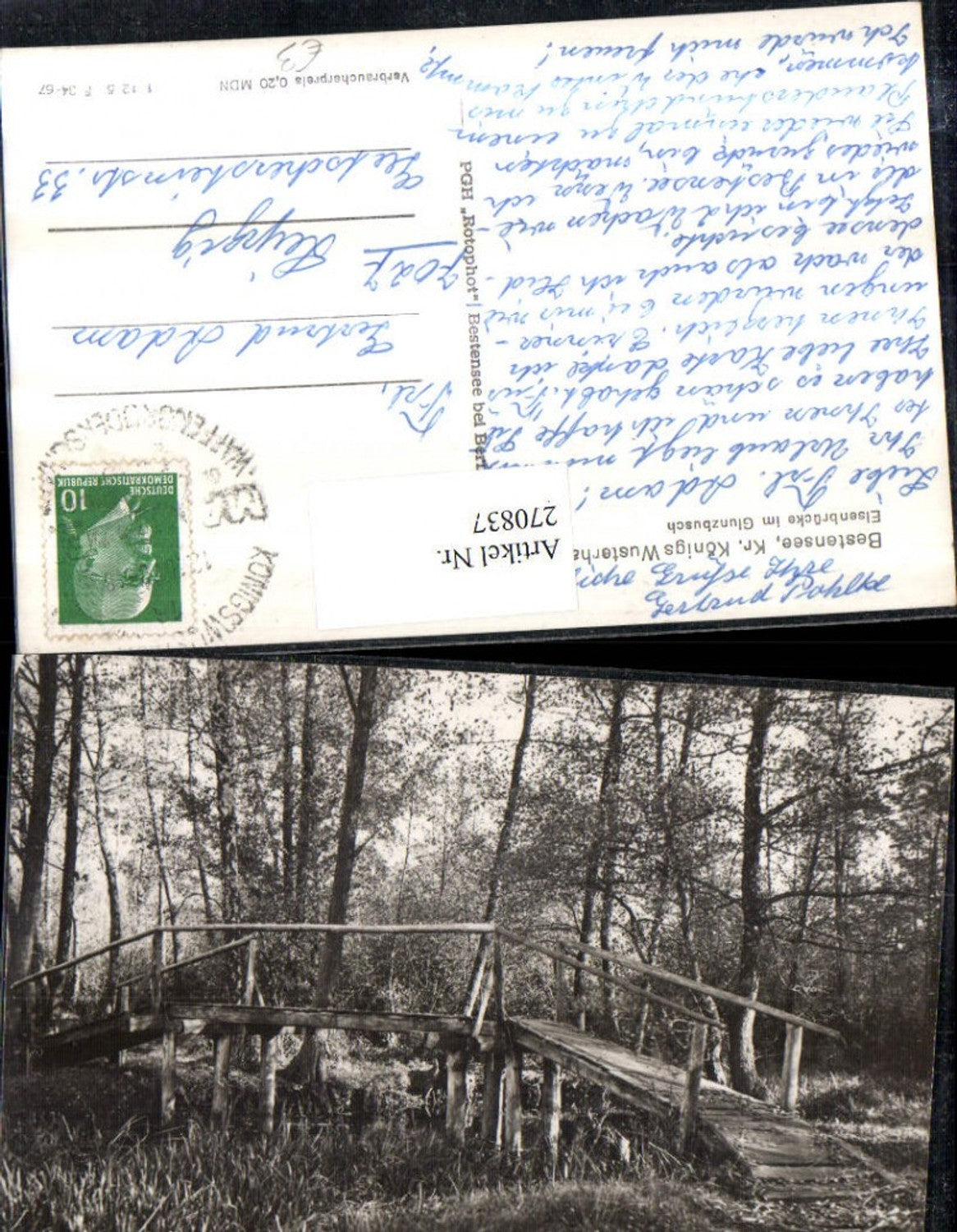 270837,Bestensee Elsenbrücke Brücke im Glunzbusch