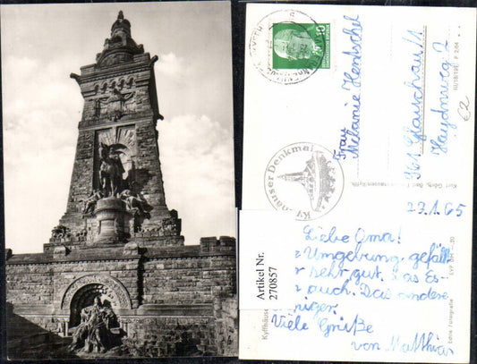 270857,Kyffhäuserland Kyffhäuser-Denkmal u. Barbarossa