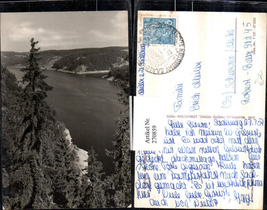 270859, Am Stausee See der Bleilochtalsperre Am Luchsloch b. Pöritzsch