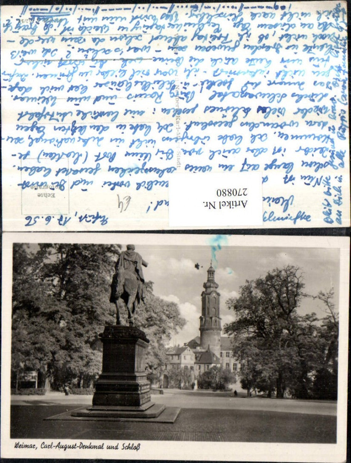 270880, Weimar Carl August Monument and Castle