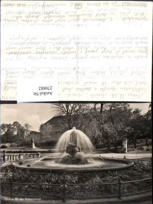 270882,Gotha An der Wasserkunst Springbrunnen Brunnen