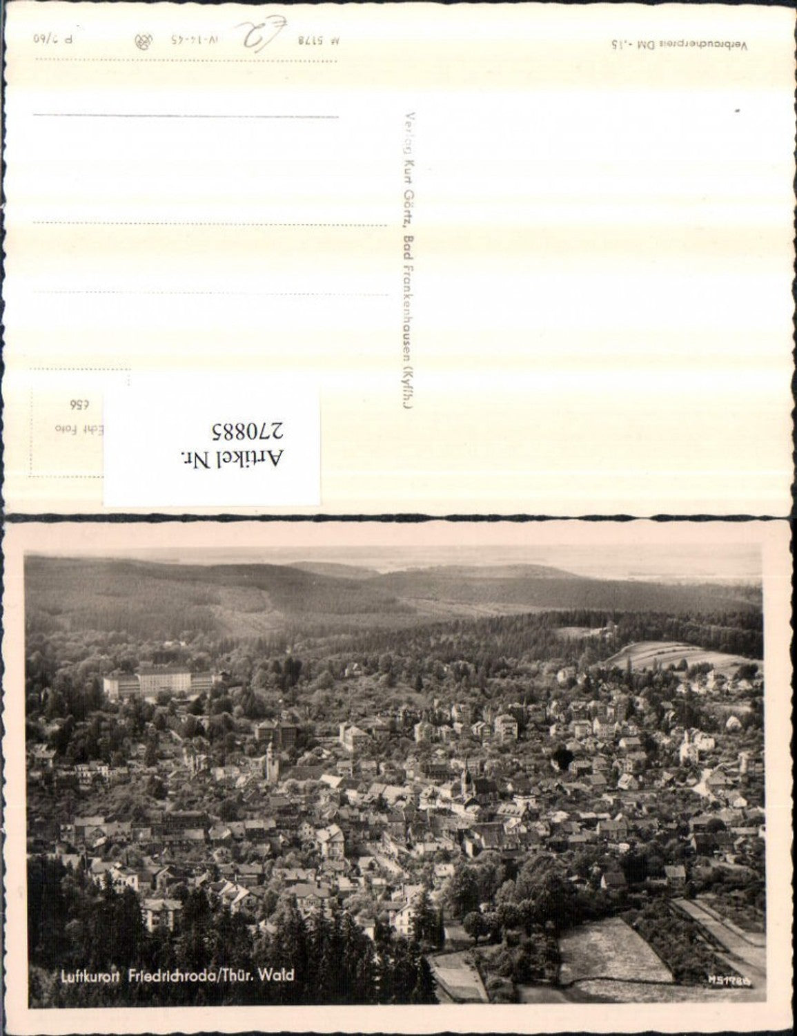 270885, Friedrichroda in the Thuringian Forest (Total view)