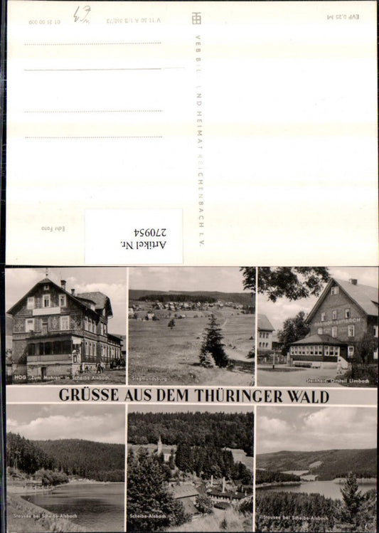 270954,Scheibe-Alsbach Steinheid Stausee Siegmundsburg Gasthof zum Mohren Mehrbildkarte