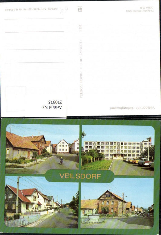 270975,Veilsdorf Straßenansichten Brunnen Mehrbildkarte