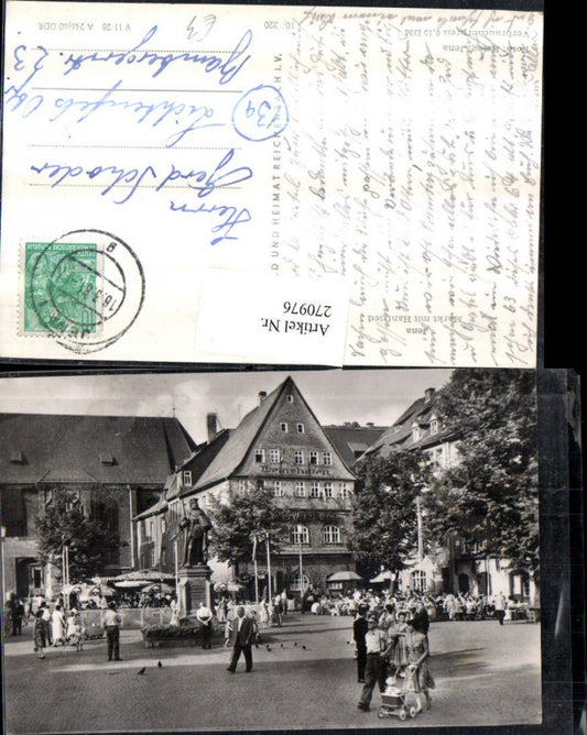 270976, Jena Market with Hanfried Monument Wine Tavern
