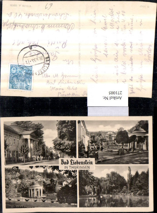 271005,Bad Liebenstein Straßenansicht Tempel Mehrbildkarte