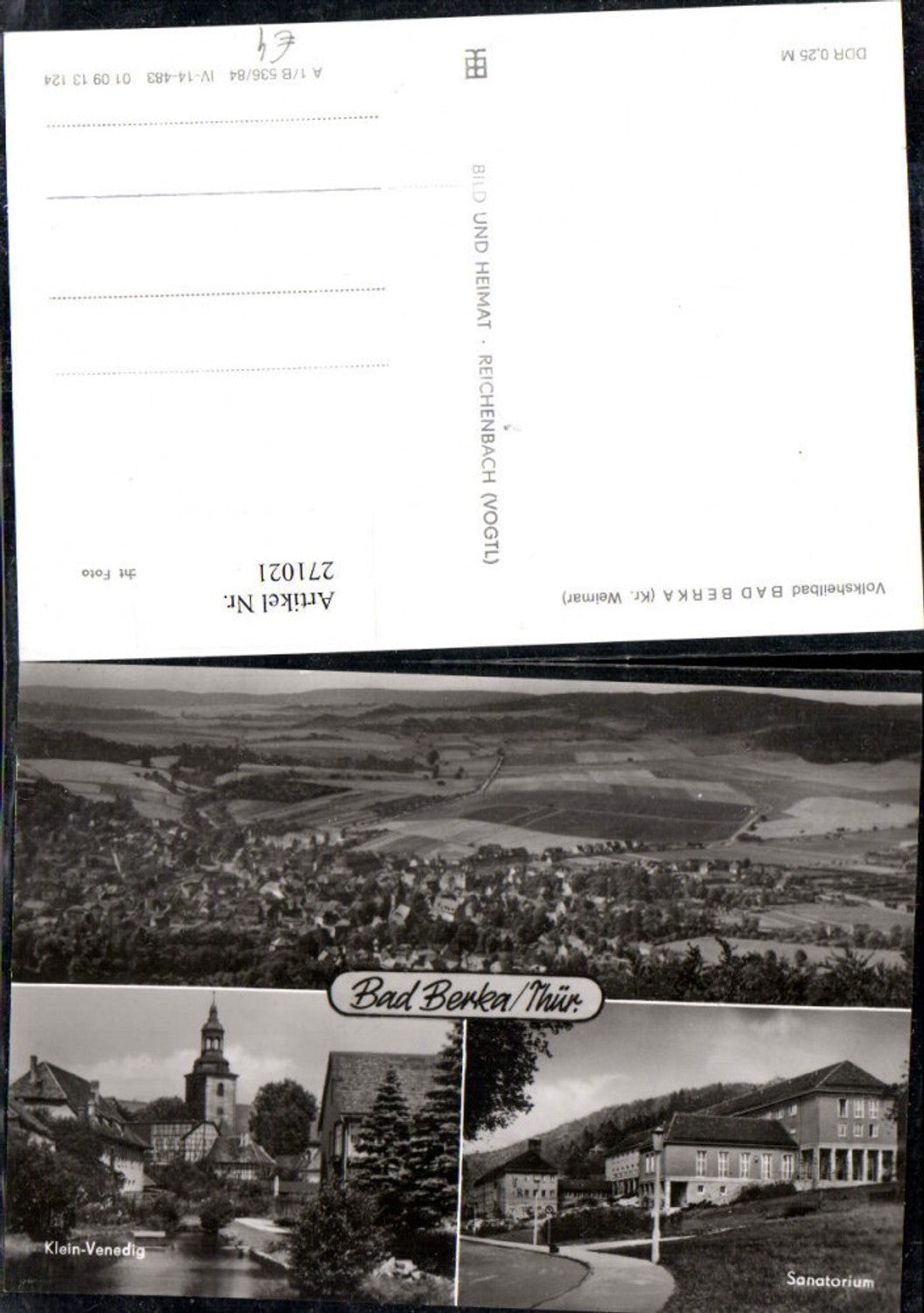 271021, Bad Berka Total Little Venice Sanatorium Multi-view map
