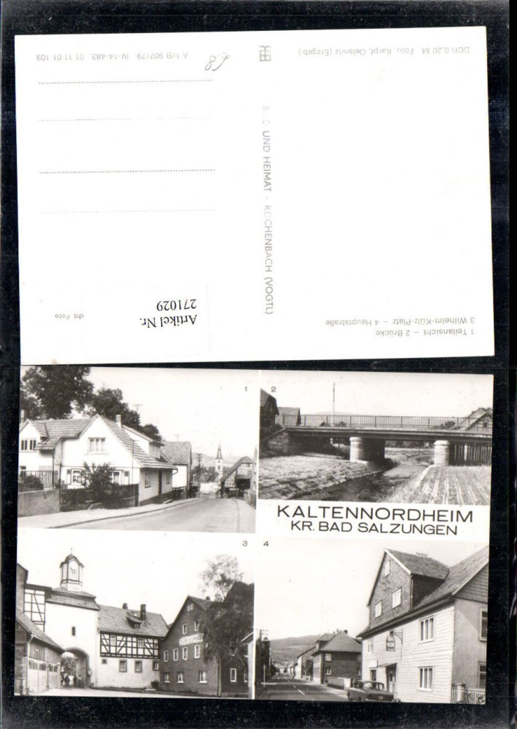 271029, Kaltennordheim Bridge Wilhelm-Külz-Platz Main Street Multi-view map