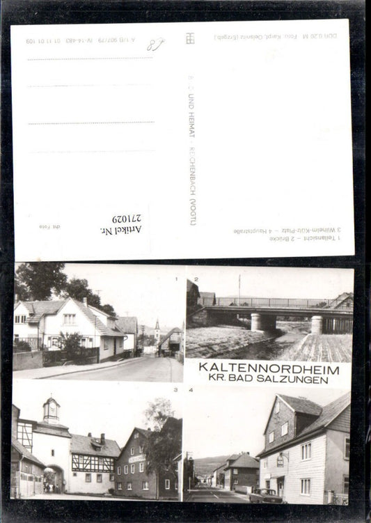 271029, Kaltennordheim Bridge Wilhelm-Külz-Platz Main Street Multi-view map