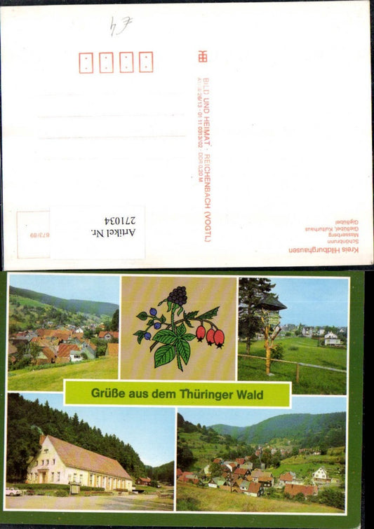 271034, Hildburghausen district, Schönbrunn, Masserberg, Gießübel, cultural center, multi-image map
