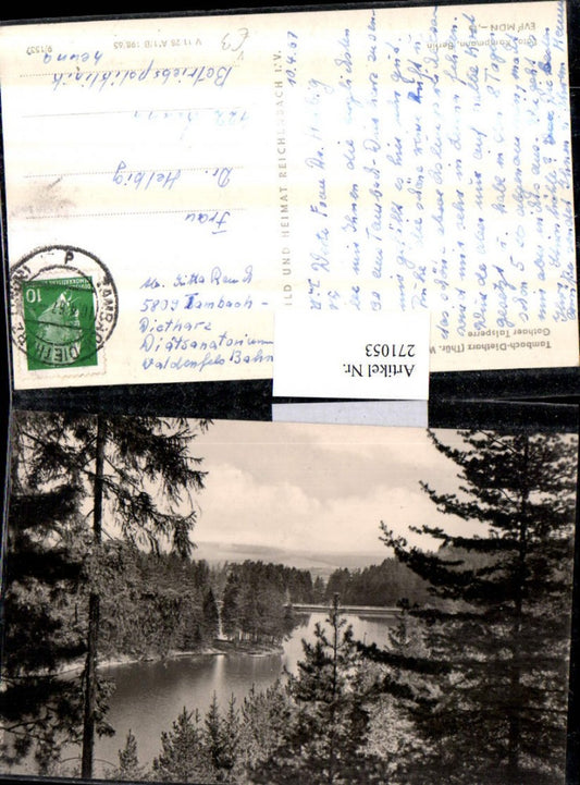 271053, Tambach-Dietharz in the Thuringian Forest Gotha Reservoir pub VEB