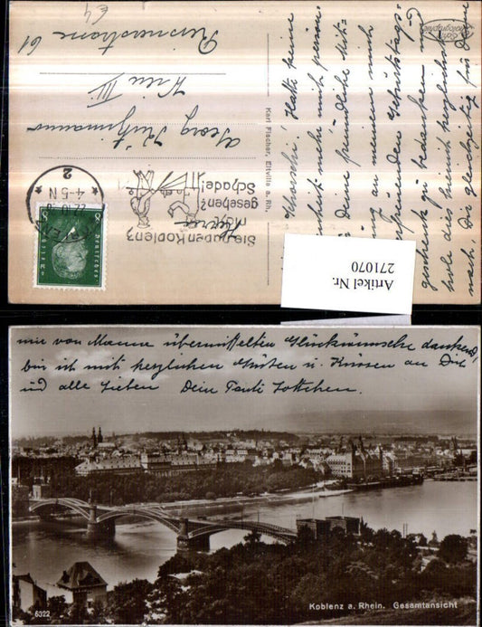 271070,Koblenz am Rhein Totale Brücke