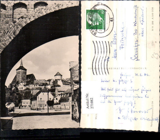 271082,Bautzen Michaeliskirche Wasserkunst Straßenansicht