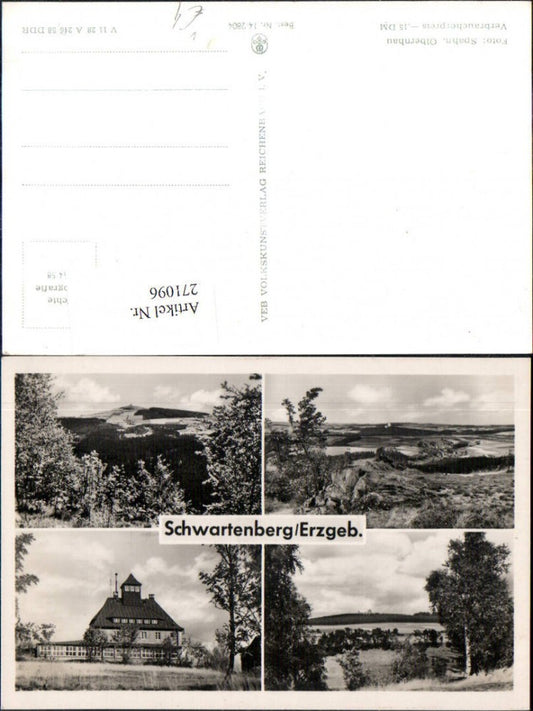 271096,Schwartenberg im Erzgebirge Landschaften Mehrbildkarte pub VEB 14/2804
