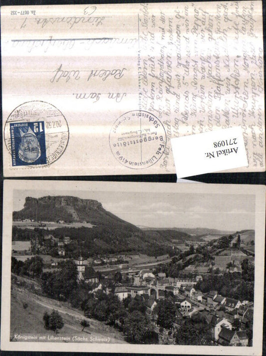 271098,Königstein m. Lilienstein Totale