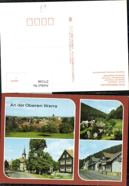 271106,Kreis Hildburghausen Eisfeld Saargrund Sachsenbrunn Schirnrod Mehrbildkarte