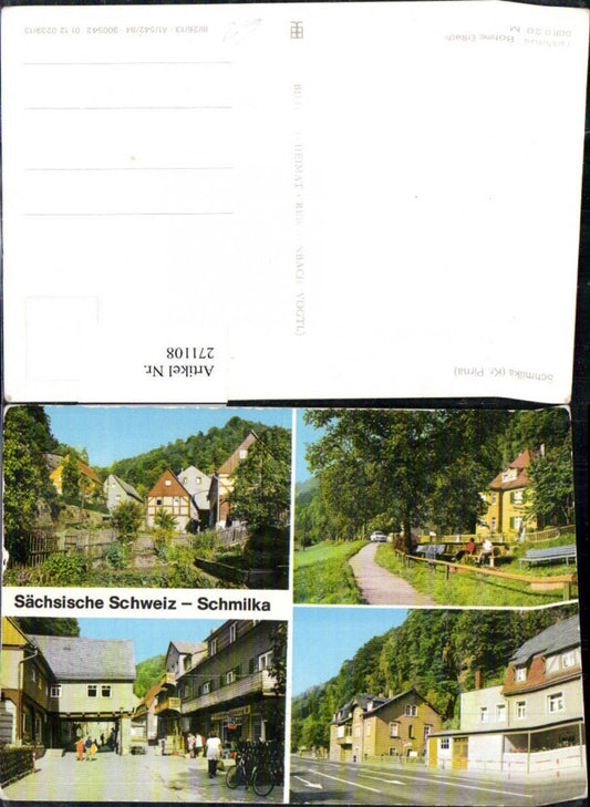 271108,Schmilka Straßenansichten Mehrbildkarte