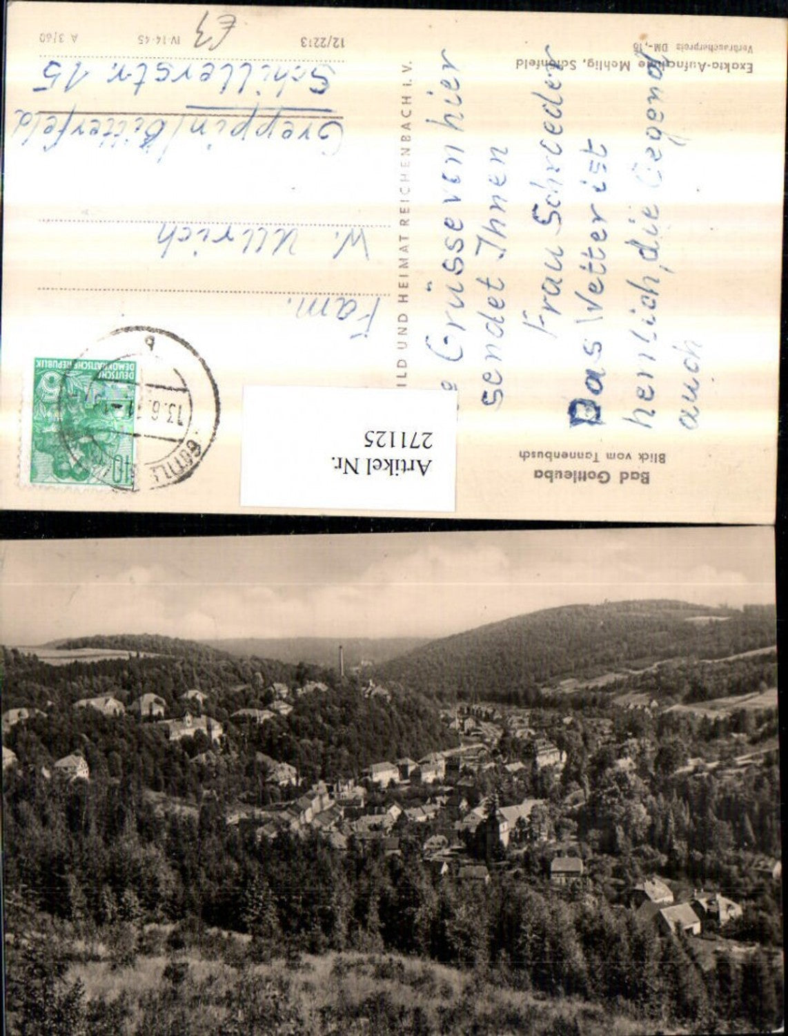 271125,Bad Gottleuba Totale Blick vom Tannenbusch