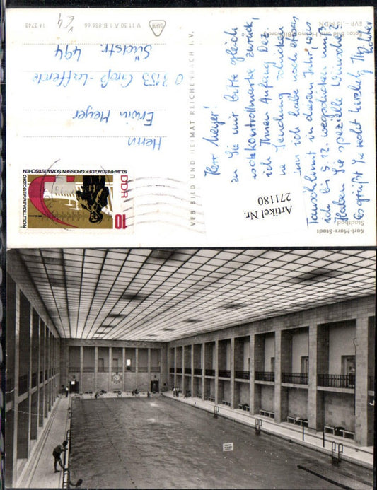 271180,Chemnitz Karl-Marx-Stadt Stadtbad Schwimmbad pub VEB