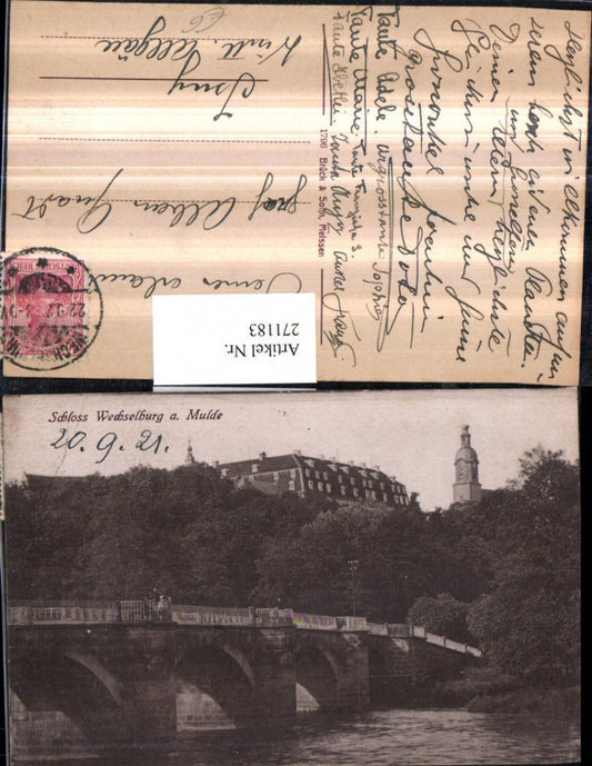 271183,Schloss Wechselburg an d. Mulde Brücke