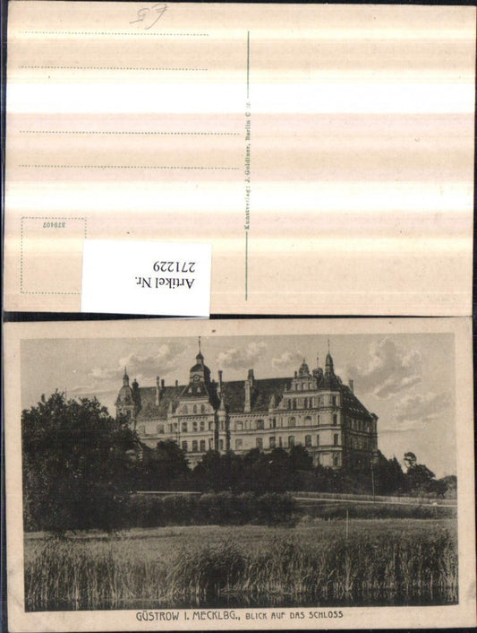 271229,Güstrow in Mecklenburg Blick auf d. Schloss