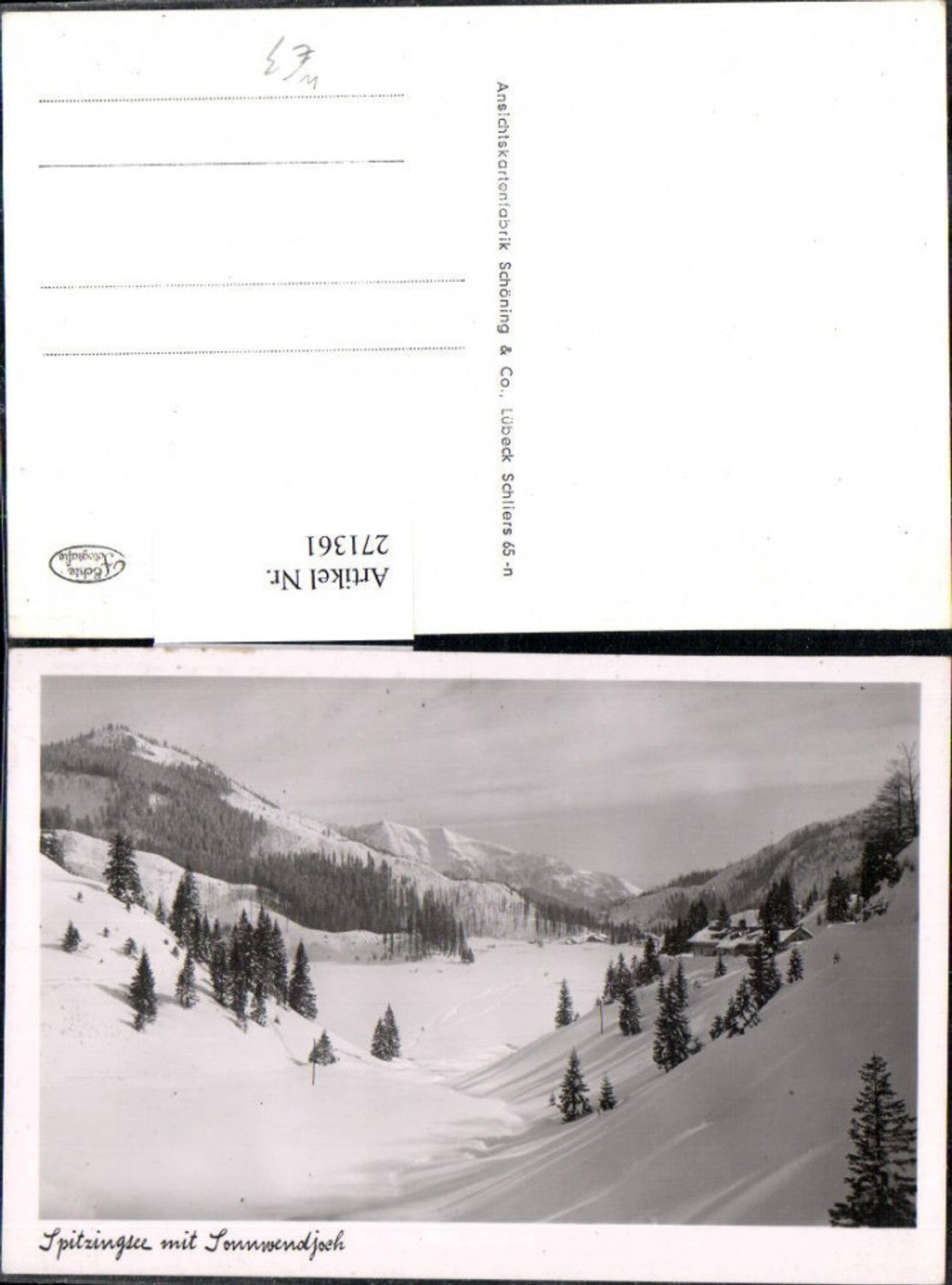 271361,Spitzingsee m. Sonnwendjoch b. Schliersee Bergkulisse Winterbild