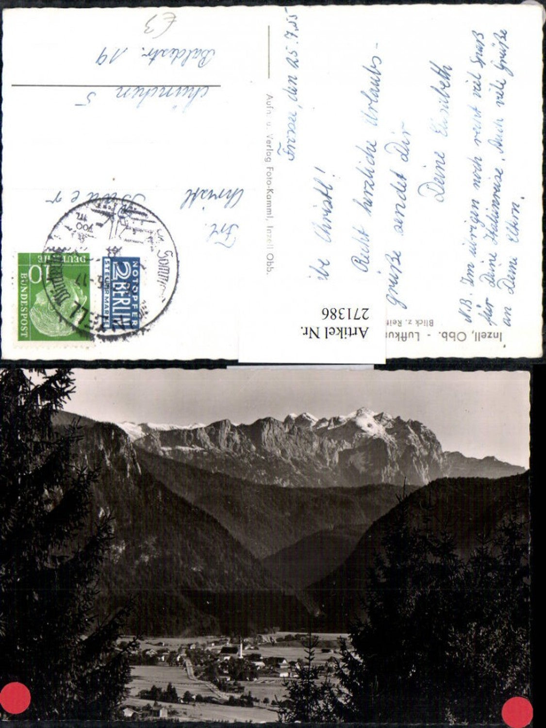 271386,Inzell Totale Blick zur Reiteralpe Bergkulisse