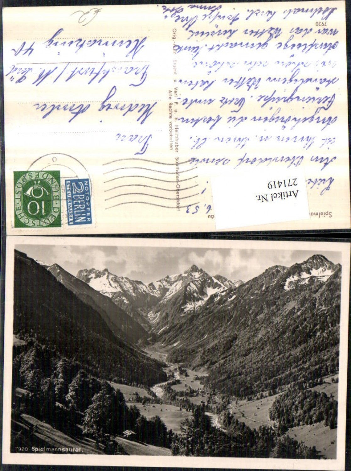 271419,Spielmannsautal b. Oberstdorf im Allgäu Bergkulisse
