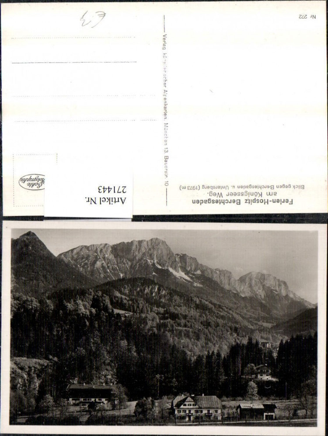 271443,Ferien-Hospiz Berchtesgaden am Königsseer Weg Bergkulisse