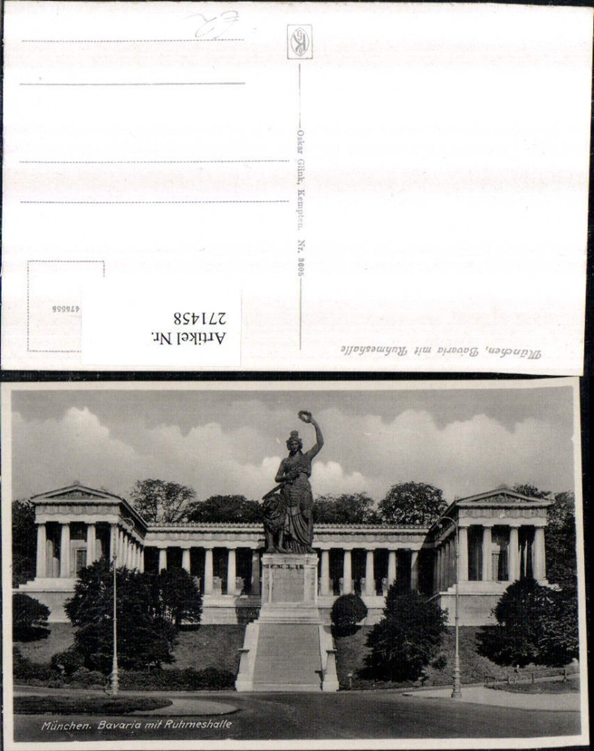 271458,München Bavaria m. Ruhmeshalle