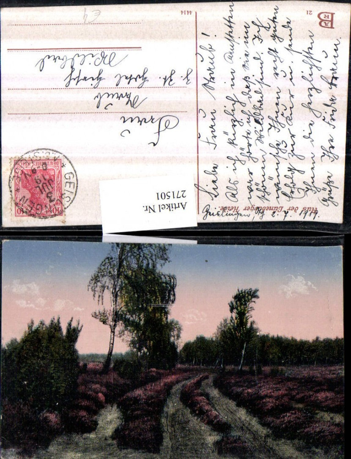 271501,Aus der Lüneburger Heide Partie Landschaft