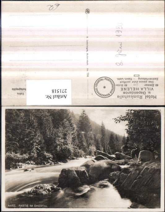 271518,Harz Partie im Okertal Fluss Bach