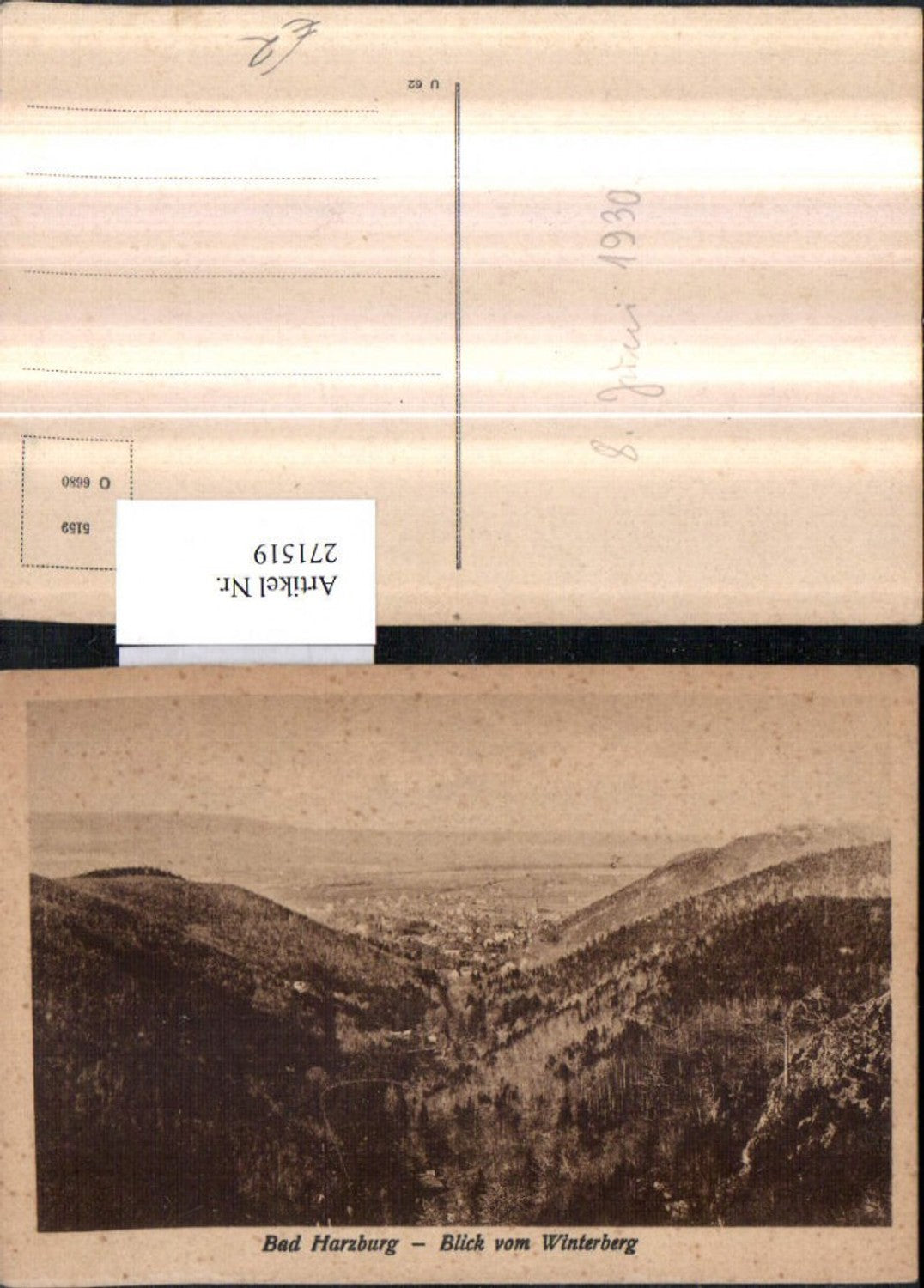 271519,Bad Harzburg Totale Blick vom Winterberg