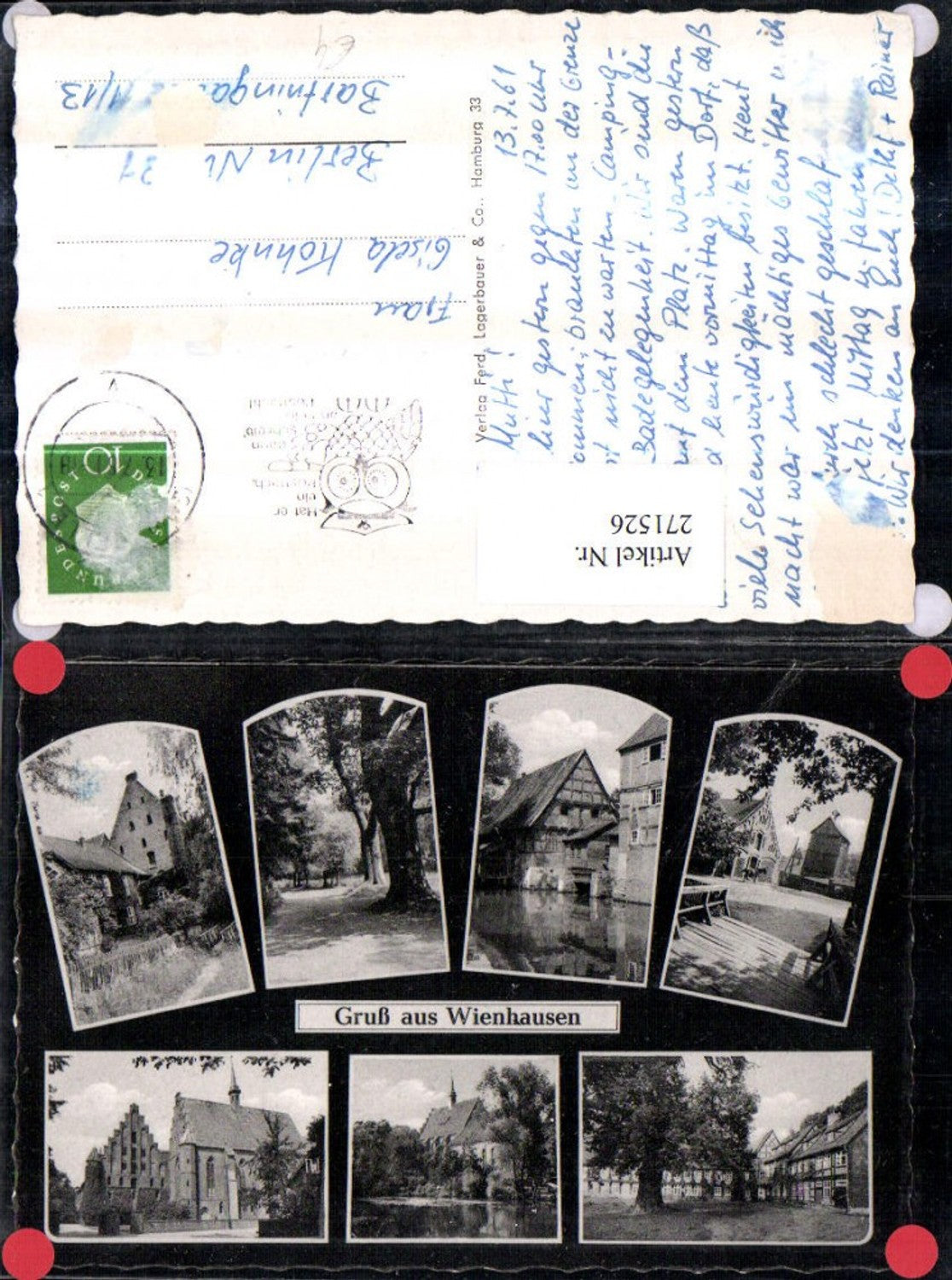 271526,Gruß aus Wienhausen Kirche Partien Straßenansicht Mehrbildkarte