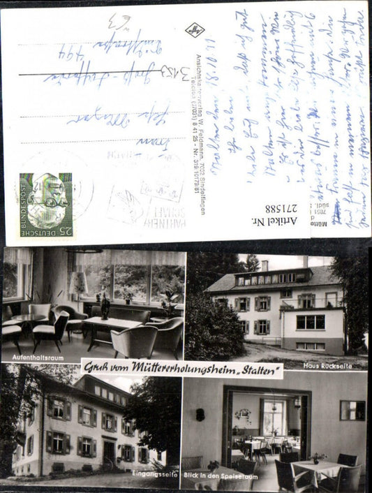 271588, Mothers' Recreation Home Stalten near Endenburg via Lörrach Multi-view map