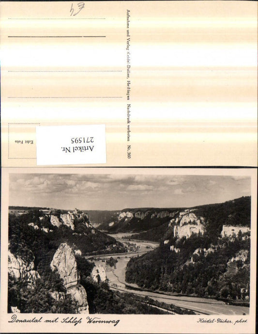 271595, Danube Valley with Werenwag Castle near Beuron