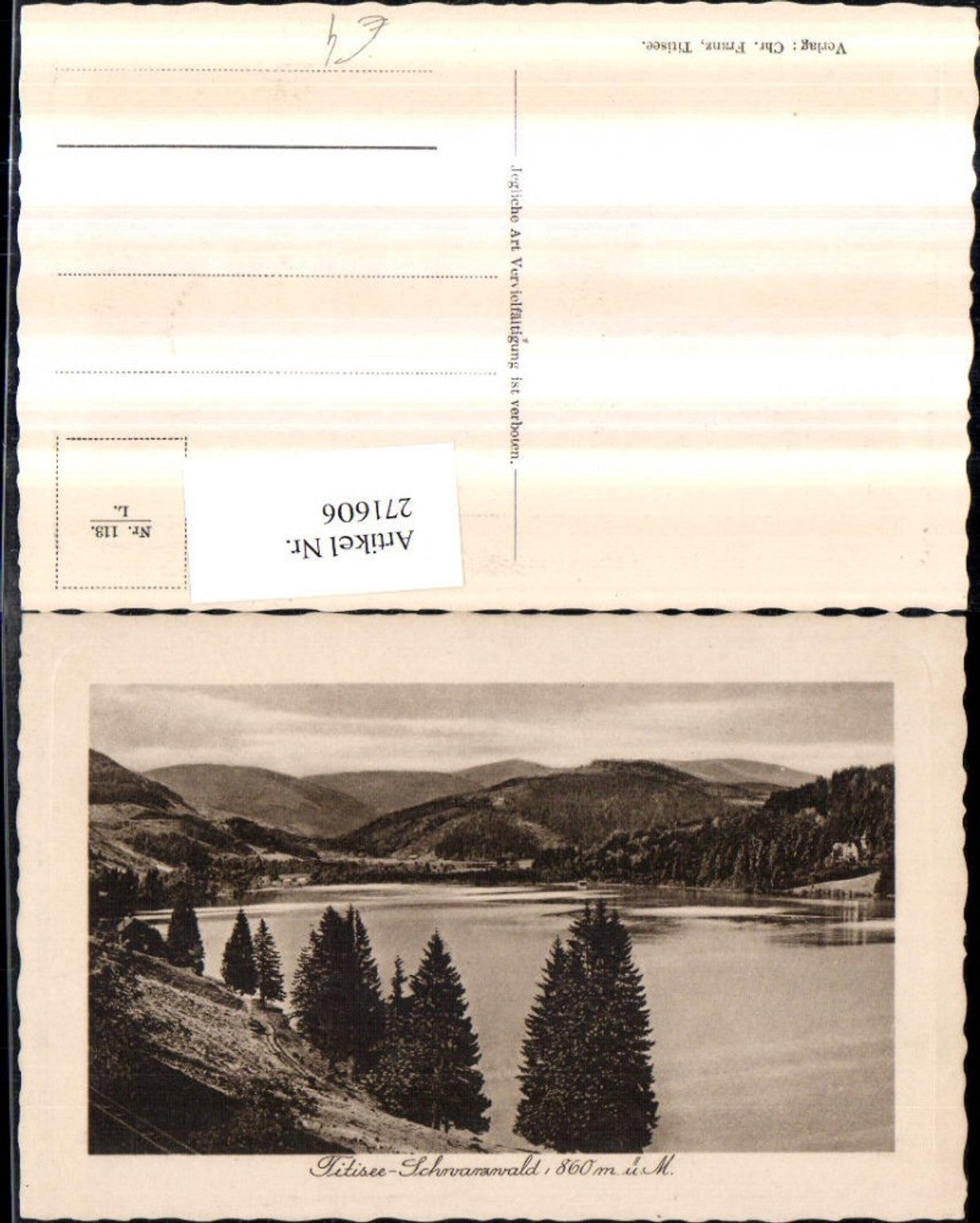 271606,Titisee im Schwarzwald Bergkulisse