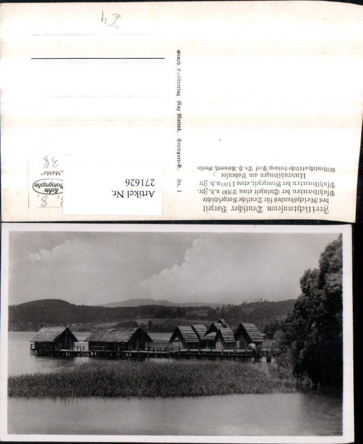 271626,Unteruhldingen am Bodensee Pfahlbauten Partie