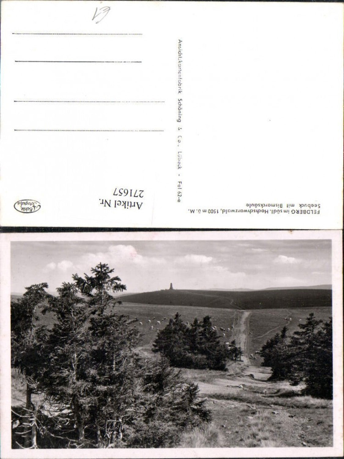 271657,Feldberg im Schwarzwald Seebuck m. Bismarck-Säule