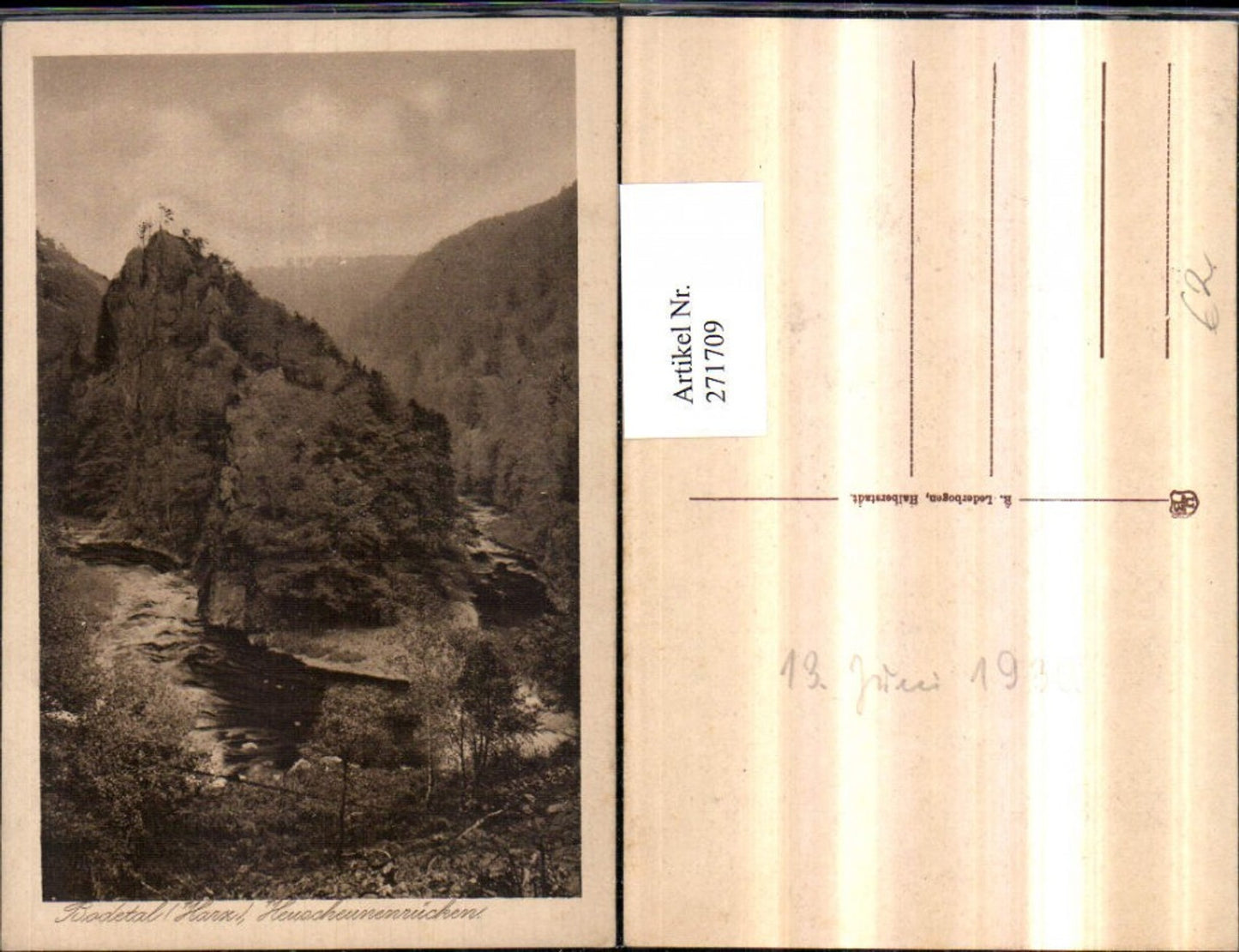 271709,Bodetal im Harz Heuscheunenrücken Felsen