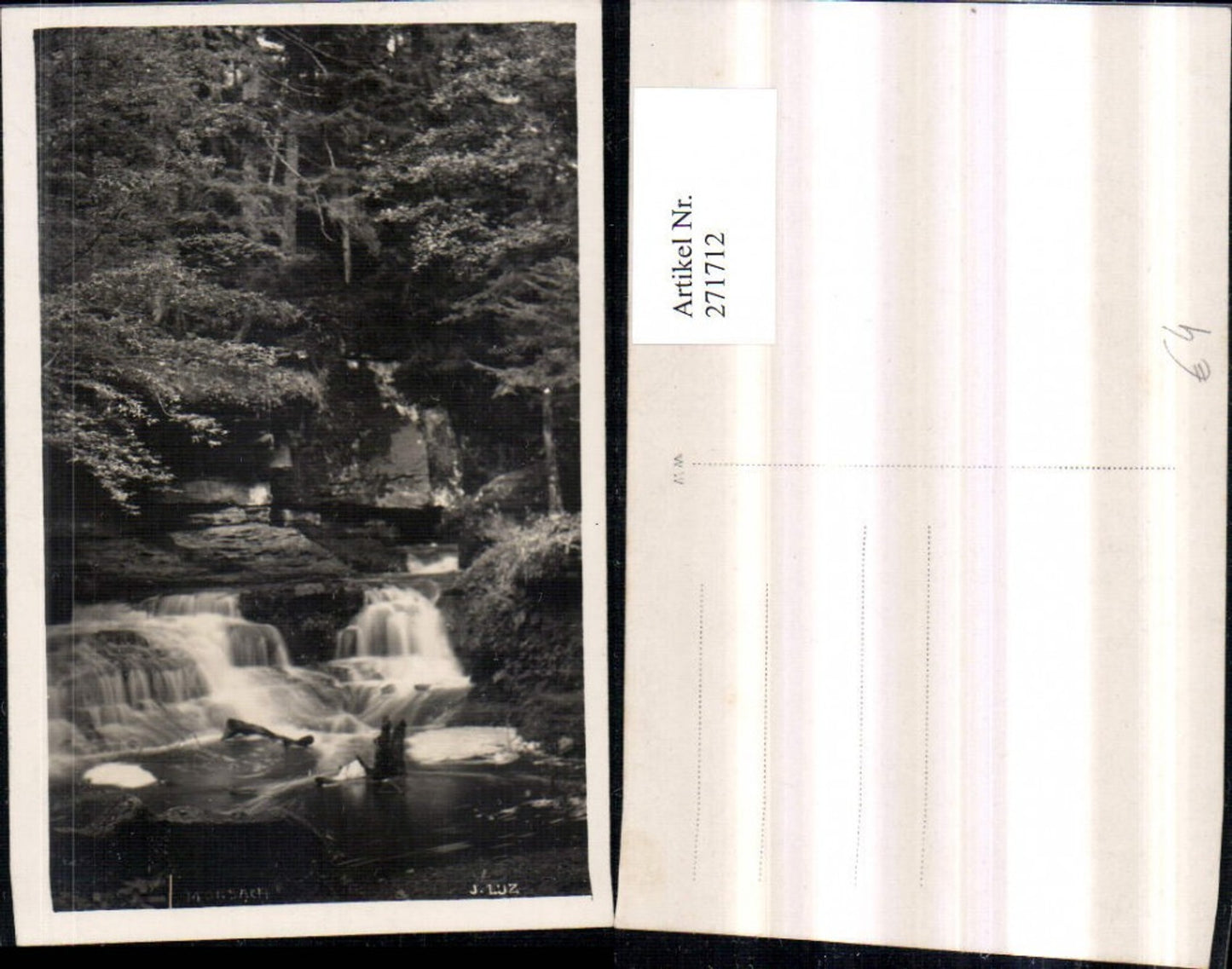 271712,Monbach b. Neuhausen im Enzkreis Wasserfall Partie