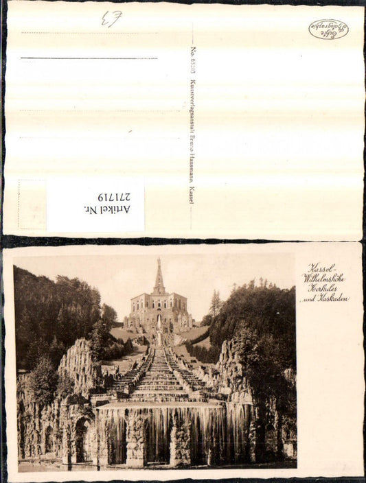 271719,Kassel Wilhelmshöhe Herkules u. Kaskaden Wasserfall