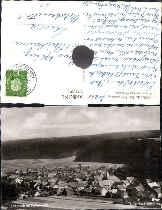 271722,Löhlbach im Kellerwald Totale Fliegeraufnahme