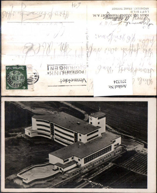 271724,Frankfurt am Main Haus der Jugend Fliegeraufnahme