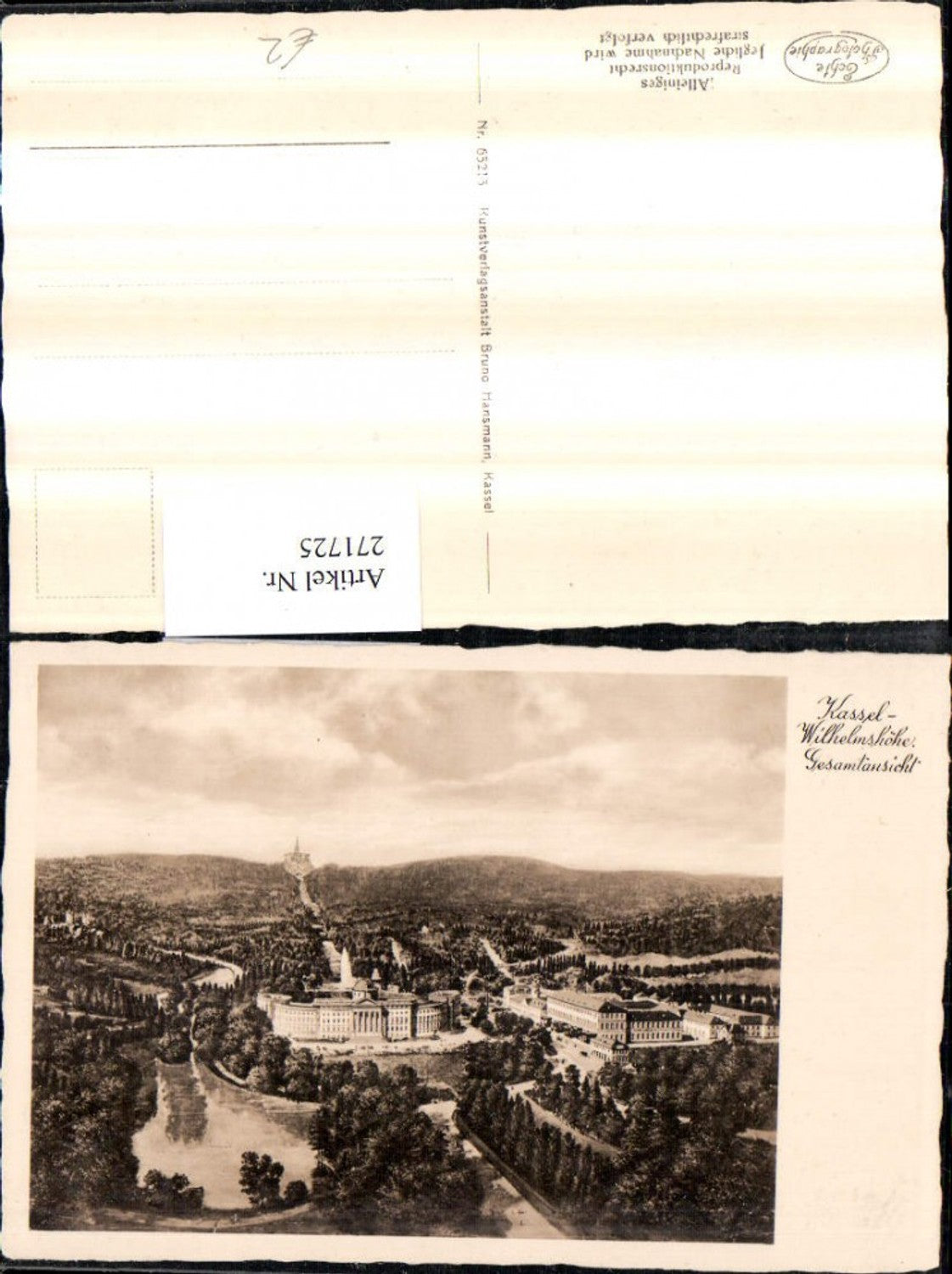 271725,Kassel Wilhelmshöhe Schloss Totale