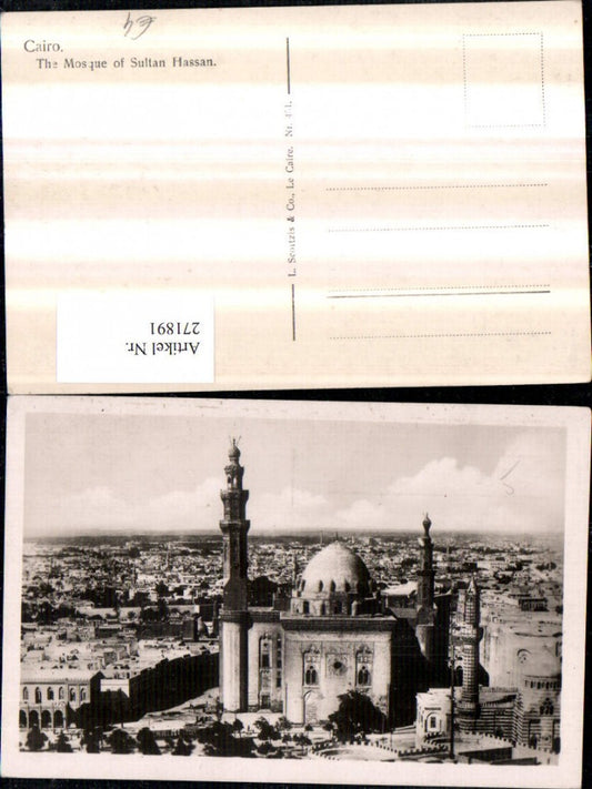 271891,Ägypten Cairo Kairo The Mosque of Sultan Hassan Totale Moschee