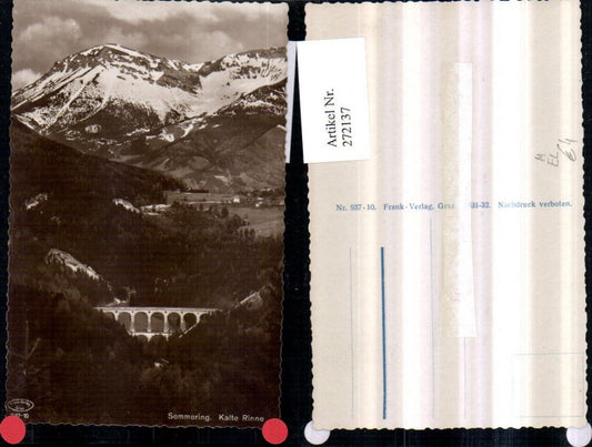 272137,Semmering Semmeringbahn Kalte Rinne Viadukt Bergkulisse