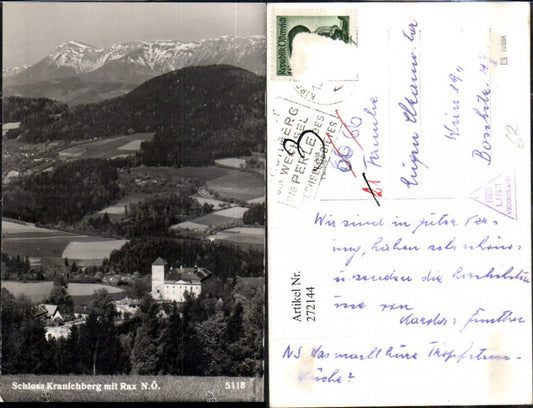 272144,Schloss Kranichberg m. Rax Bergkulisse