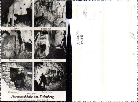 272146,Hermannshöhle im Eulenberg b. Kirchberg am Wechsel Lawine Burgruine Pappel Eingang Mehrbildkarte